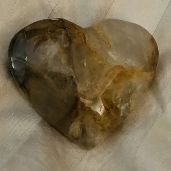 82g, Puffy Golden Healer Heart Carving, New! - Picture 4 of 11